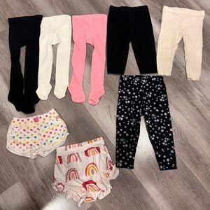 Assorted Toddler Girl Bottoms - Tights, Pants & Shorts